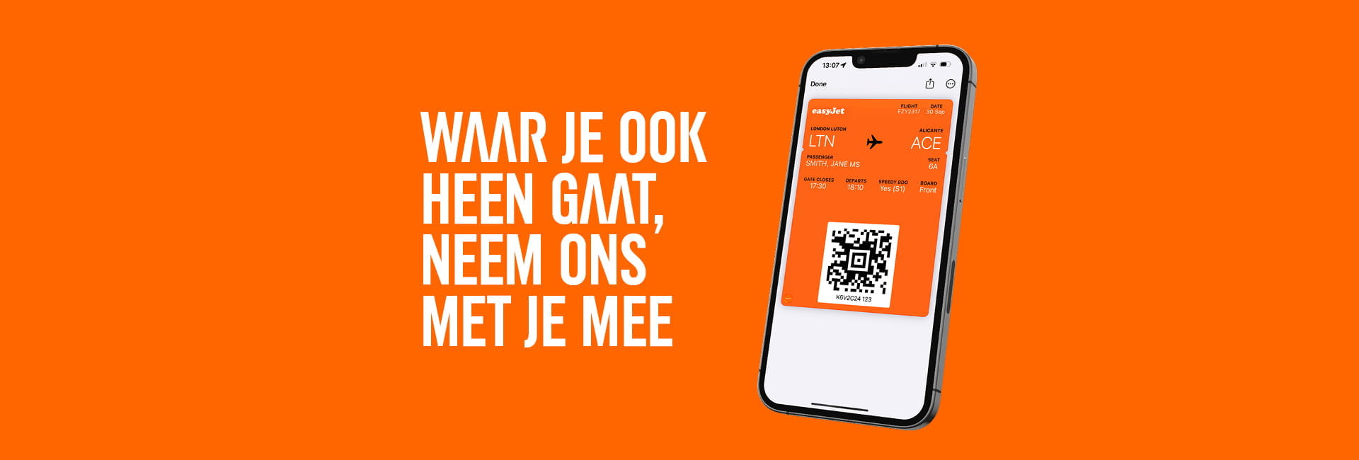 easyJet instapkaart
